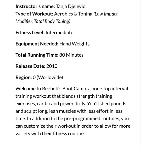 Reebok Bootcamp DVD - Picture 10 of 14